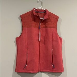 NWT Southern Tide Mineral Red M Coligny Quilted Vest